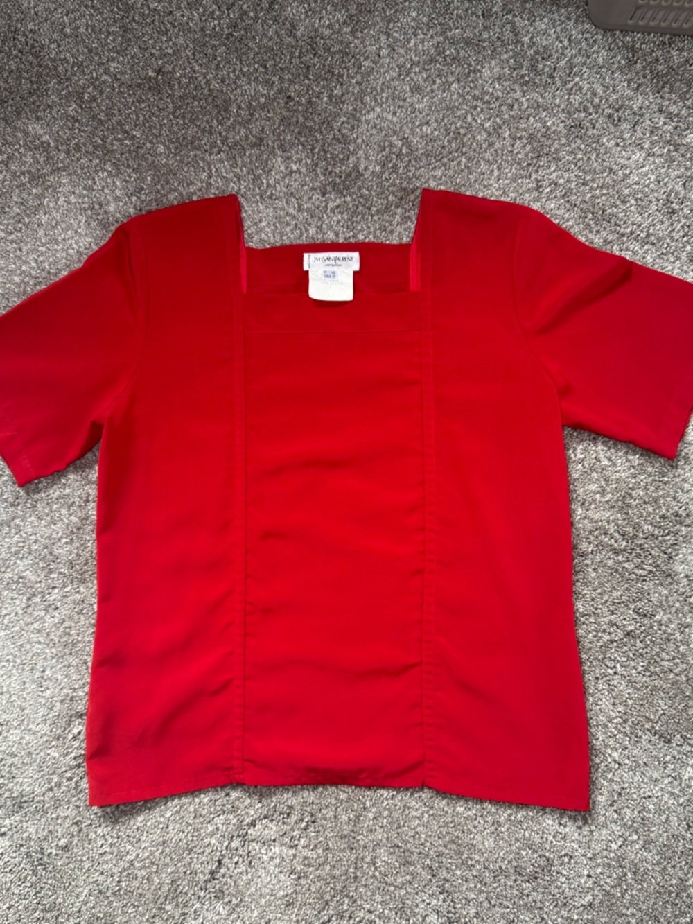 Vintage Yves Saint Laurent Red Top